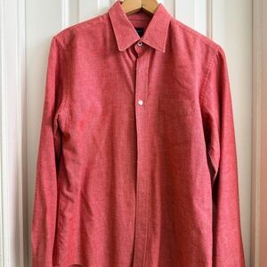 UNTUCKit Men's Casual Red Button Down Shirt